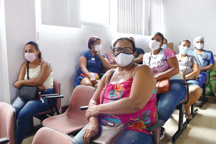 Profissionais de Enfermagem durante visita da Equipe de Resposta Rápida do Cofen-Coren-BA. Foto Lucas França-Ascom-SCMI